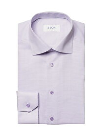 【送料無料】 エトン メンズ シャツ トップス Contemporary-Fit Textured Solid Shirt purple