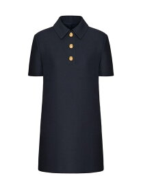 【送料無料】 ヴァレンティノ レディース ワンピース トップス Crepe Couture Short Dress navy
