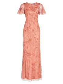 【送料無料】 セイア レディース ワンピース トップス Esther Bead-Embellished Gown auburn