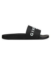 【送料無料】 ジバンシー メンズ サンダル シューズ Slide Flat Sandals in Rubber black