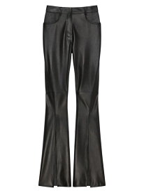 【送料無料】 ジバンシー レディース カジュアルパンツ ボトムス Bootcut Pants in Leather with Slits black