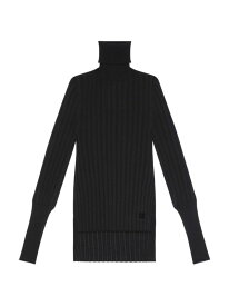 【送料無料】 ジバンシー レディース ニット・セーター アウター Asymmetrical Turtleneck Sweater in Cashmere black