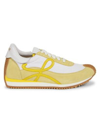 【送料無料】 ロエベ メンズ スニーカー シューズ LOEWE x Paula's Ibiza Flow Runner Suede Low-Top Sneakers post it toxic yellow