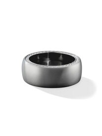 【送料無料】 デイビット・ユーマン メンズ リング アクセサリー Streamline Band Ring in Grey Titanium 9mm grey
