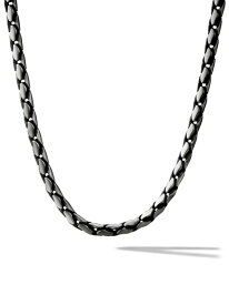 【送料無料】 デイビット・ユーマン メンズ ネックレス・チョーカー・ペンダントトップ アクセサリー Fluted Chain Necklace in Sterling Silver 5MM silver