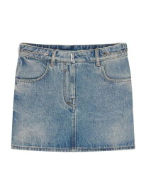 【送料無料】 ジバンシー レディース スカート ボトムス Skirt In Denim With Chain Details medium blue