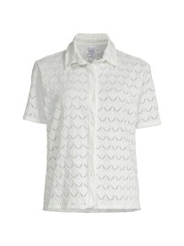 【送料無料】 ペイクソト レディース シャツ トップス Zina Embroidered Button-Front Shirt white athena