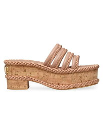 【送料無料】 ヴァレンティノ レディース サンダル シューズ VLogo Summer Blocks Flatform Sandals 80MM rose cannelle pink