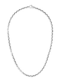 【送料無料】 ステファンウェブスター メンズ ネックレス・チョーカー・ペンダントトップ アクセサリー Classic Medium Link Sterling Silver Necklace silver