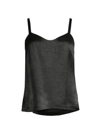 【送料無料】 ウンガロ レディース タンクトップ トップス Kaylie Crinkle Tank Top black