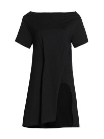 【送料無料】 クレージュ レディース ワンピース トップス Cotton Asymmetric Minidress black