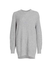 【送料無料】 ラグアンドボーン レディース ワンピース トップス Pierce Rib-Knit Cashmere Sweater Dress grey