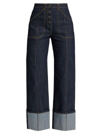 【送料無料】 サンク ア セプト レディース デニムパンツ ジーンズ ボトムス Benji Cuffed Wide-Leg Jeans indigo