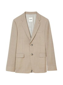 【送料無料】 サンドロ メンズ ジャケット・ブルゾン アウター Suit Jacket taupe