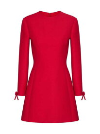 【送料無料】 ヴァレンティノ レディース ワンピース トップス Crepe Couture Short Dress red