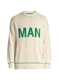 【送料無料】 ジュンヤワタナベ メンズ ニット・セーター アウター Jacquard Silk Sweater natural green