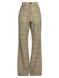 【送料無料】 マルニ メンズ カジュアルパンツ ボトムス Plaid Wool-Blend Flare Trousers india yellow