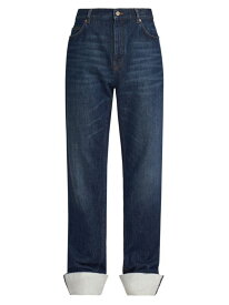 【送料無料】 ロエベ メンズ デニムパンツ ボトムス Fisherman Turn-Up Jeans washed indigo