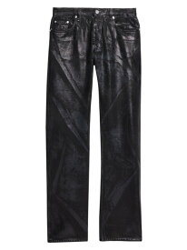 【送料無料】 ヘルムート ラング メンズ デニムパンツ ジーンズ ボトムス Low-Rise Straight-Fit Cotton Jeans black distress