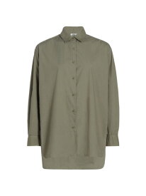 【送料無料】 ニリロータン レディース シャツ トップス Yorke Oversized Shirt admiral green