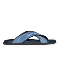 【送料無料】 ジバンシー メンズ サンダル シューズ G Plage Flat Sandals in Denim denim blue