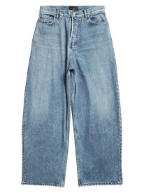 【送料無料】 バレンシアガ レディース デニムパンツ ジーンズ ボトムス Trompe L' il Large Baggy Jeans blue