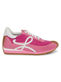 【送料無料】 ロエベ レディース スニーカー シューズ LOEWE x Paula's Ibiza Flow Runner Suede Sneakers pink