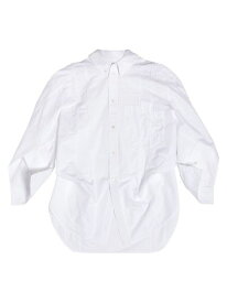 【送料無料】 バレンシアガ レディース シャツ トップス Diy Twisted Sleeve Shirt Large Fit white