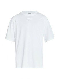 【送料無料】 ランバン メンズ Tシャツ トップス Mini Logo T-Shirt optic white