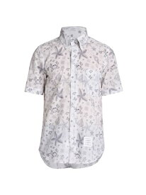 【送料無料】 トムブラウン メンズ シャツ トップス Gem Straight-Fit Button-Down Shirt white