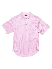 【送料無料】 バレンシアガ レディース シャツ トップス BB Classic Shirt Large Fit pink
