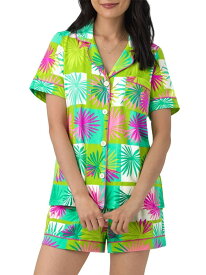 【送料無料】 ベッドヘッドパジャマ レディース ナイトウェア アンダーウェア Tropical Tile Boxer Short-Sleeve Pajamas tropical tile