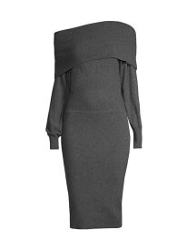 【送料無料】 ダナ キャラン ニューヨーク レディース ワンピース トップス Vintage Glam Cowlneck Dress grey