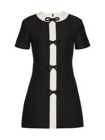 【送料無料】 ヴァレンティノ レディース ワンピース トップス Crepe Couture Short Dress black