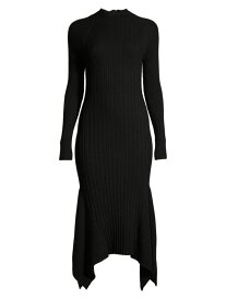 【送料無料】 ダナ キャラン ニューヨーク レディース ワンピース トップス City Mist Fit-&-Flare Sweater Midi-Dress black