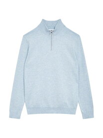 【送料無料】 レイス メンズ ニット・セーター アウター Bond Half-Zip Pullover sky blue melange