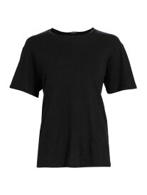 【送料無料】 マザー レディース Tシャツ トップス The Rowdy Scoopneck T-Shirt black
