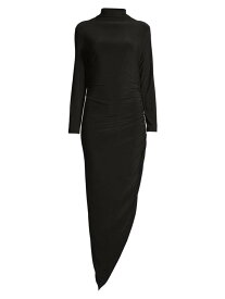 【送料無料】 ノーマカマリ レディース ワンピース トップス Draped Turtleneck Gown black