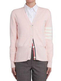 【送料無料】 トムブラウン レディース ニット・セーター アウター Milano Stitch Four-Bar Cotton Cardigan light pink