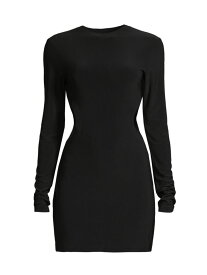 【送料無料】 ノーマカマリ レディース ワンピース トップス Cut-Out Long-Sleeve Minidress black
