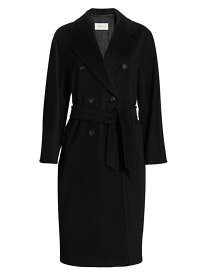 【送料無料】 マックスマーラ レディース ジャケット・ブルゾン アウター 101801 Icon Madame Wool & Cashmere Double-Breasted Coat black