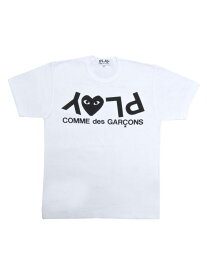 【送料無料】 コム・デ・ギャルソン レディース Tシャツ トップス Play Logo T-Shirt white