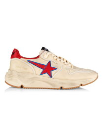 【送料無料】 ゴールデングース レディース スニーカー シューズ Running Sole Nylon Sneakers beige red