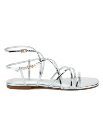 【送料無料】 ラルーデ レディース サンダル シューズ Naomi Mirrored Strappy Sandals silver