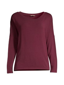 【送料無料】 エバージェイ レディース パーカー・スウェット アウター Winter Heather Slouchy Long Sleeve Sweatshirt mulberry