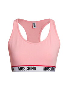 【送料無料】 モスキーノ レディース ブラジャー スポーツブラ アンダーウェア Core Logo-Hem Sports Bra pink