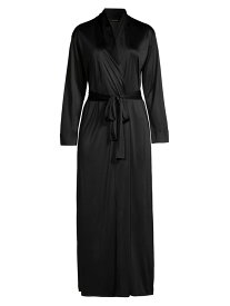 【送料無料】 ナトリ レディース ナイトウェア アンダーウェア Enchant Long Satin Robe black