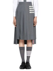 【送料無料】 トムブラウン レディース スカート ボトムス Step-Hem Pleated Midi-Skirt medium grey