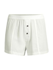 【送料無料】 キキデモントパーネス レディース パンツ アンダーウェア Silk Boxer Shorts white