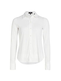 【送料無料】 セオリー レディース シャツ トップス Riduro Organic Cotton Shirt white 100